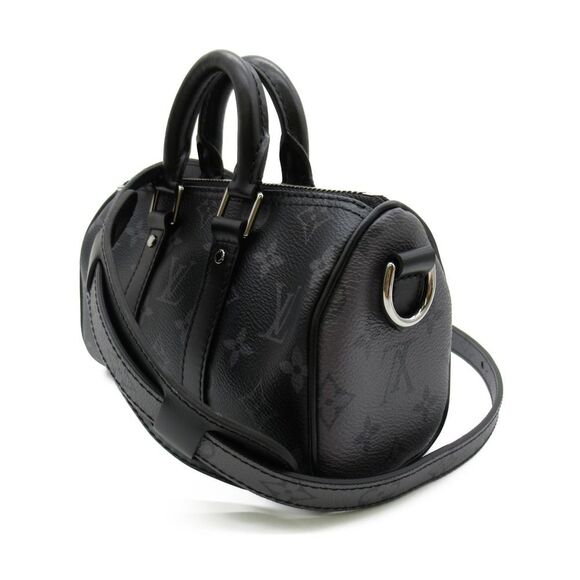 Louis Vuitton Keepall XS Shoulder Bag Canvas Monogram Eclipse Black - Picture 2 of 9